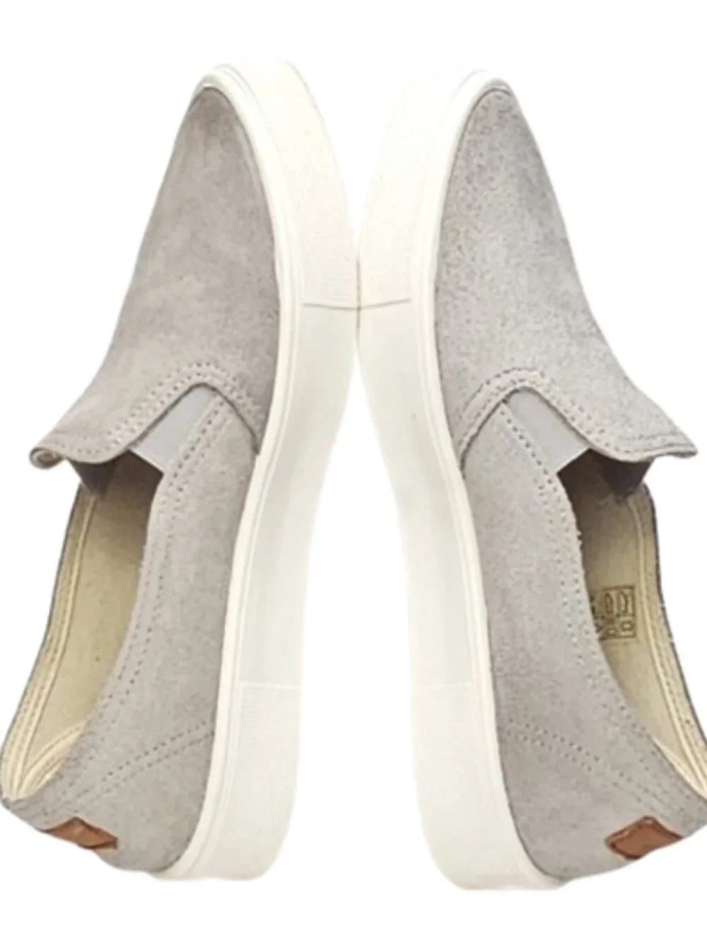 North Alaska Footwear Womens Sz EU 39 8.5 US Gray Suede Slip On Loafer Shoes